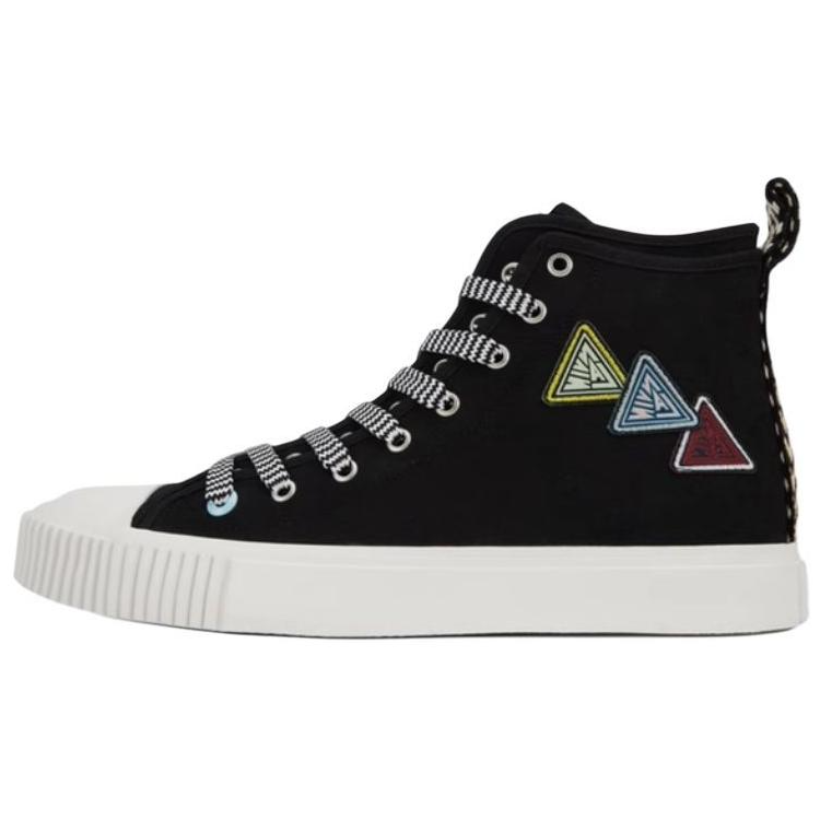 Lanvin Lanvin High top Canvas Shoes Men's Black