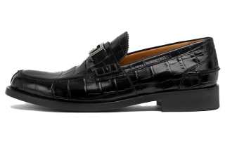 VERSACE Greca Crocodile-effect Loafers