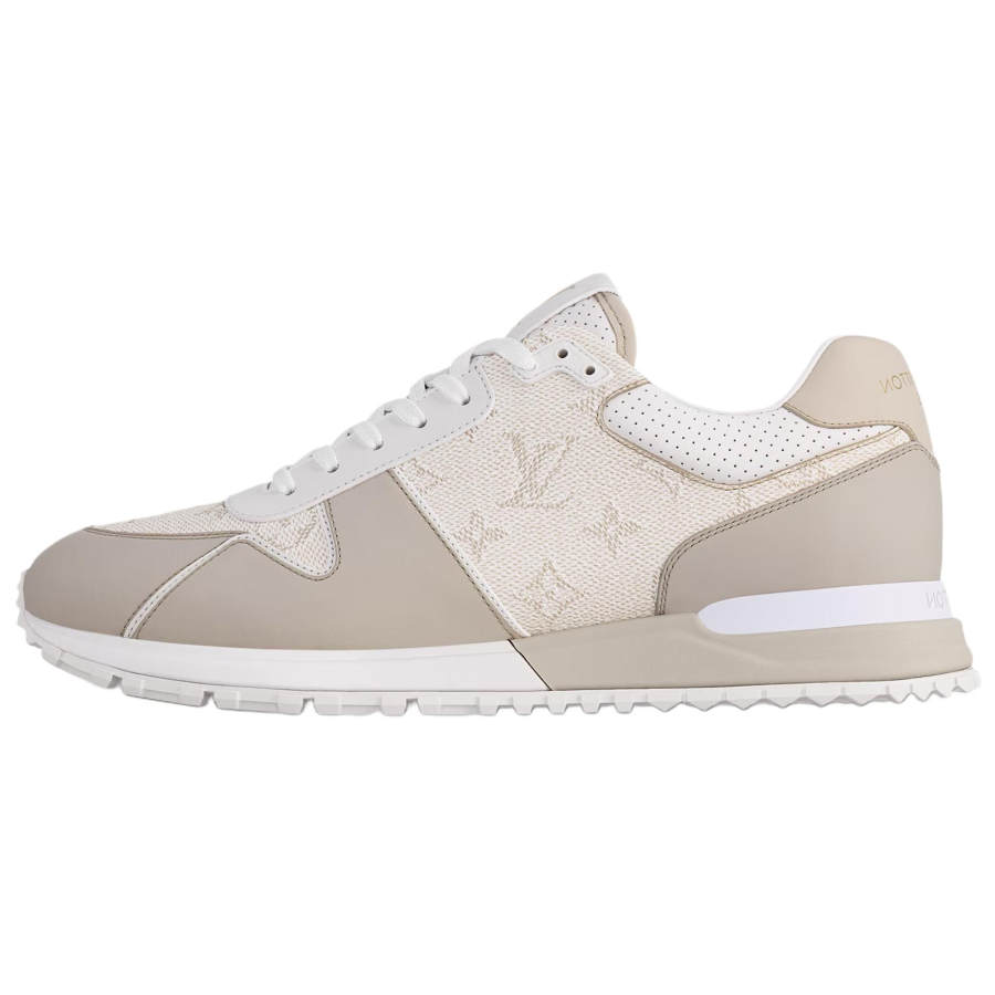 LOUIS VUITTON Run Away Cow Leather Low top Skateboard Shoes Men's Brown