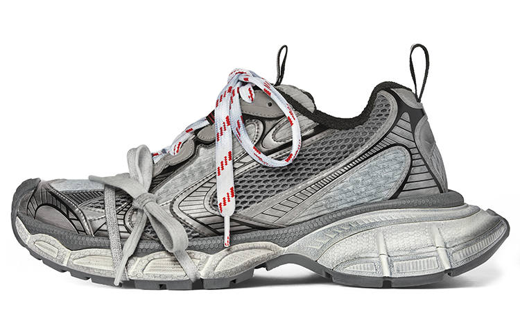Balenciaga 3XL Low top Chunky Sneakers 5cm Women's Gray Charcoal Gray