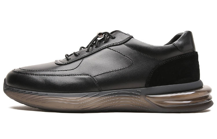 S.T.Dupont S. T.DUPONT Cow Leather Casual Shoes Men's Black
