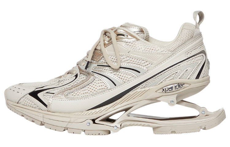 Balenciaga X Pander Mesh, Nylon Low top Casual Shoes Women's Beige Brown