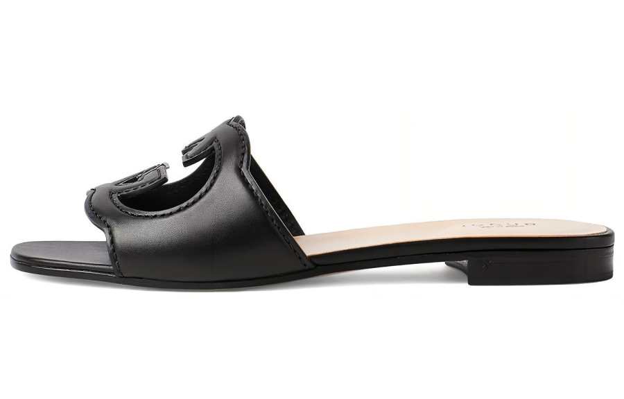 GUCCI GUCCI GG Cut-out Flat Sandals