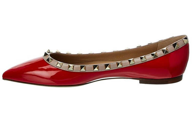 Valentino Rockstud Women's Casual Shoes Women's Red