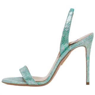 AQUAZZURA So Nude One Strap Sandals Women's Green