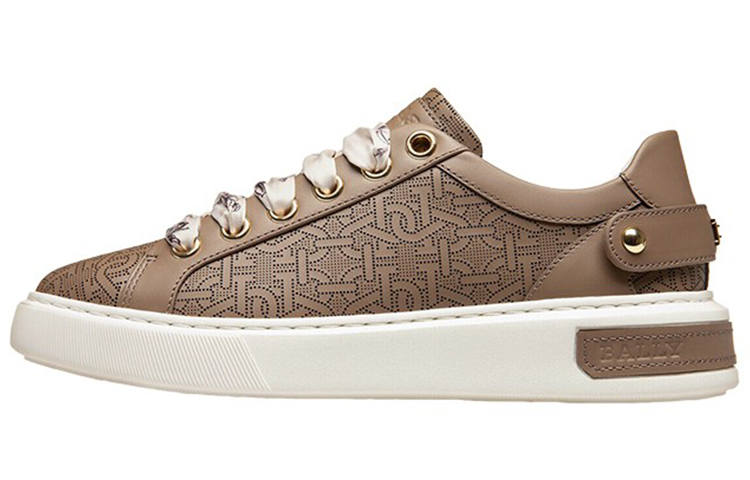 BALLY BALLY Perforated Logo-print Sneakers