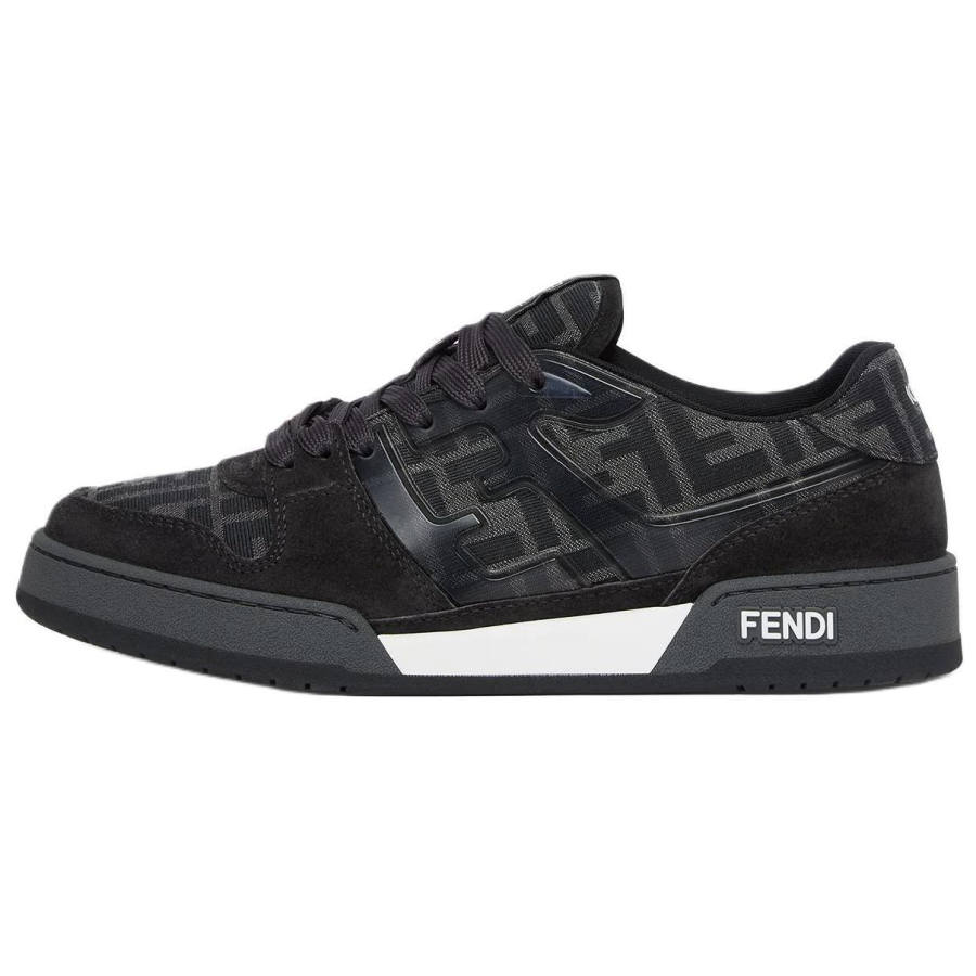 FENDI Match Low top Skateboard Shoes Men's Black