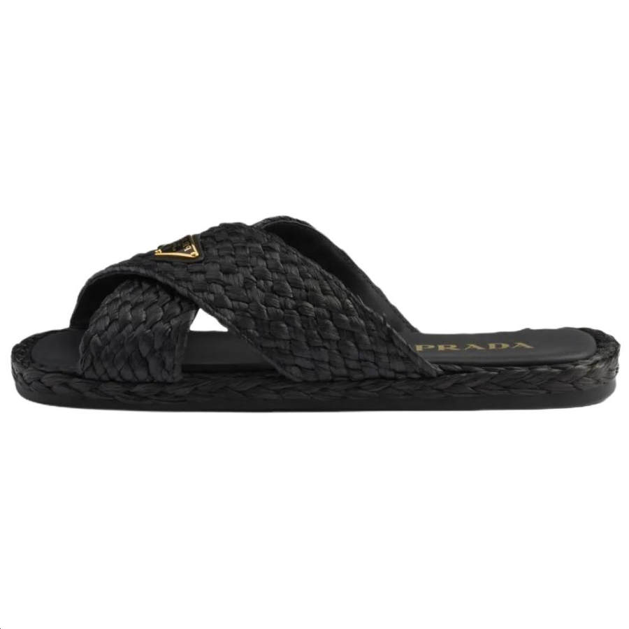 PRADA PRADA Quiet Slide Slippers Women's Black