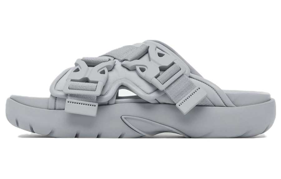 Bottega Veneta Quiet Slide Slippers Men's Gray