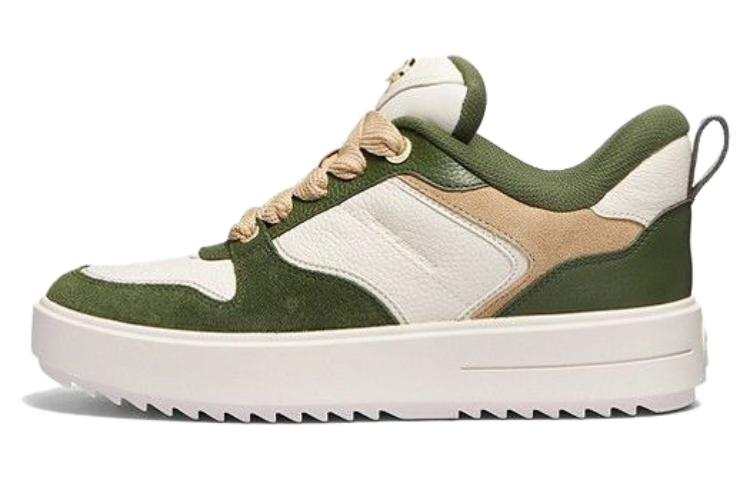 MICHAEL KORS Rumi Leather, Suede Low top Skateboard Shoes Women's Green