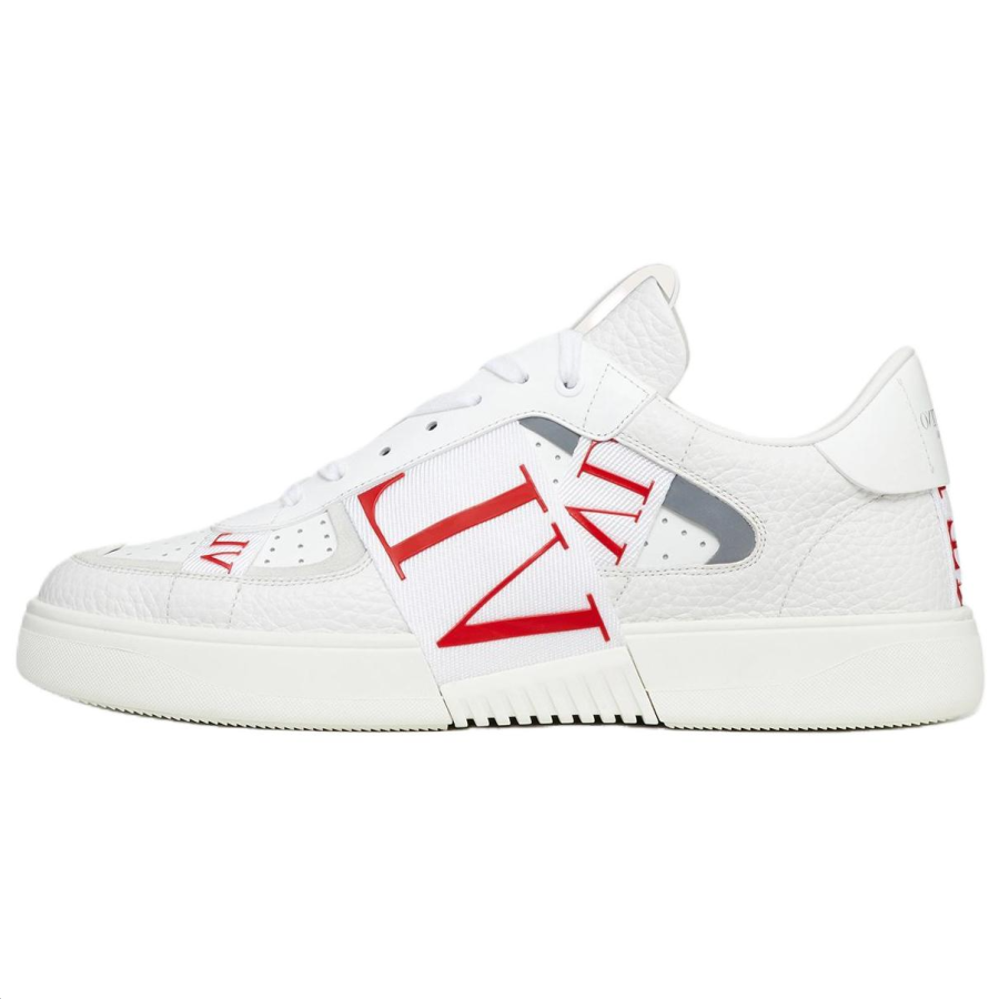 Valentino VL7N Low top Stylish Skateboarding Shoes Men's White Red
