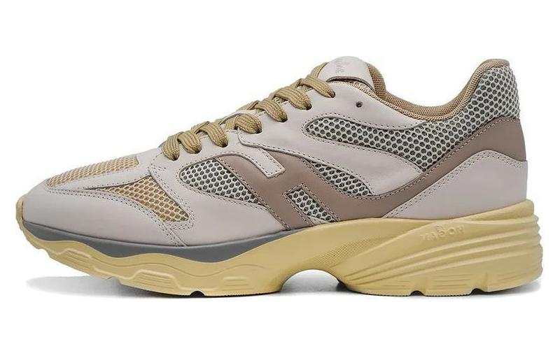 HOGAN H665 Leather Low top Casual Shoes Men's Gray