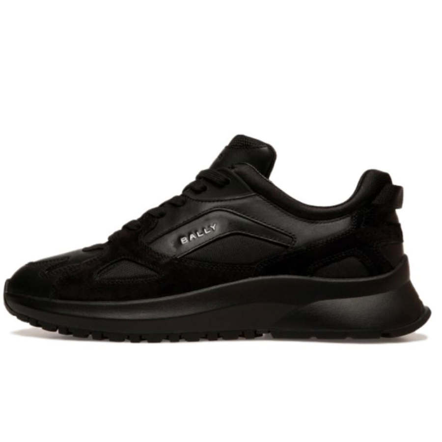 BALLY Outline Cow Leather Low top Casual Shoes Men's Black