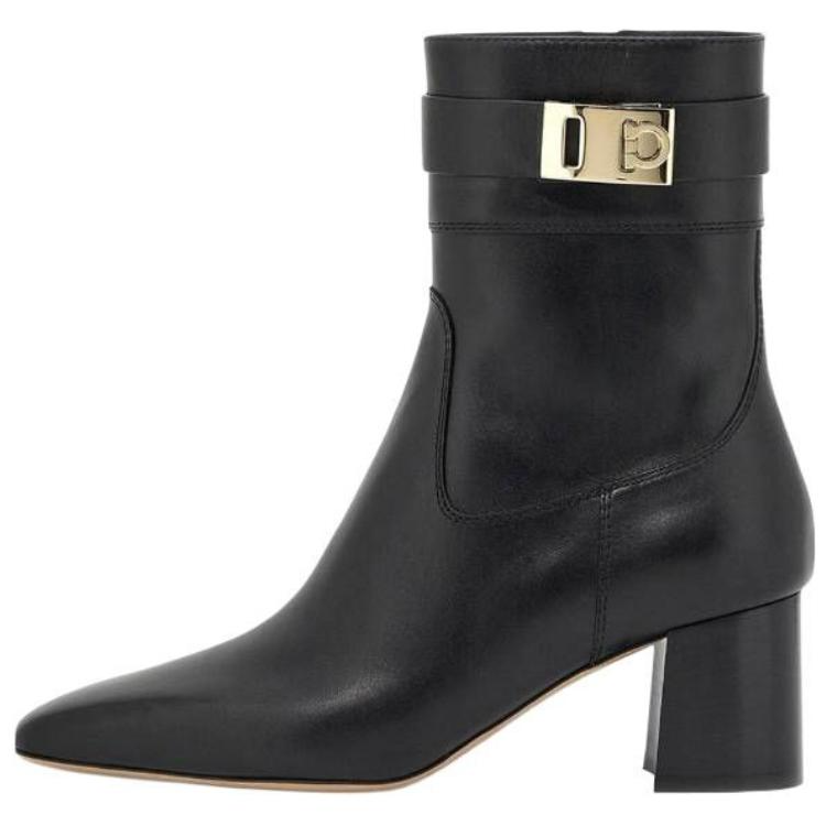 Ferragamo FERRAGAMO Ankle Boots 7cm Women's Black