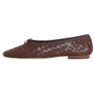 Loeffler Randall Landry Cow Leather Casual Shoes Women's Chocolate