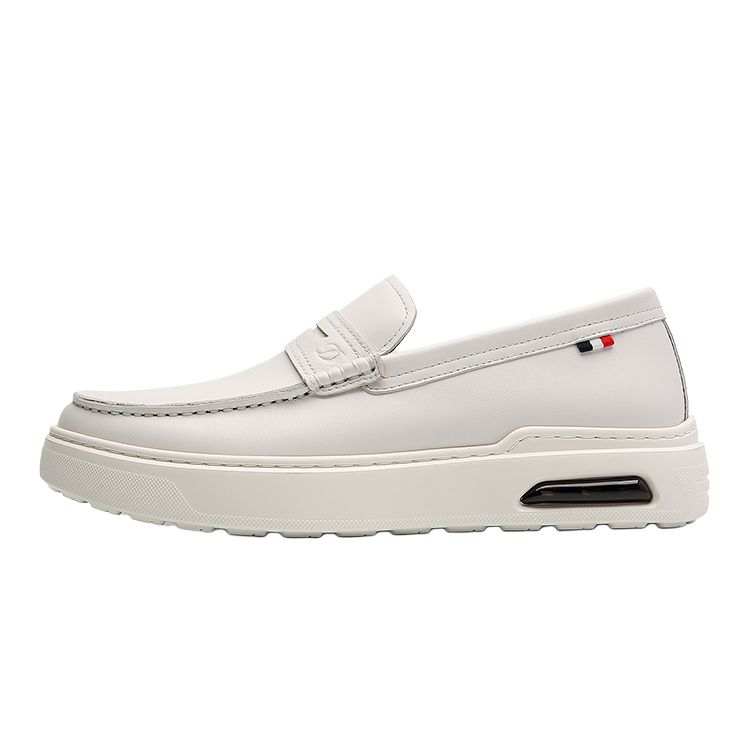 S.T.Dupont S. T.DUPONT Cow Leather Casual Shoes Men's White/Black/Apricot