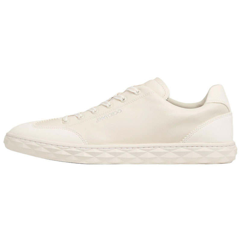 Jimmy Choo Diamond Light Flex/M Leather Low top Skateboard Shoes Men's Latte
