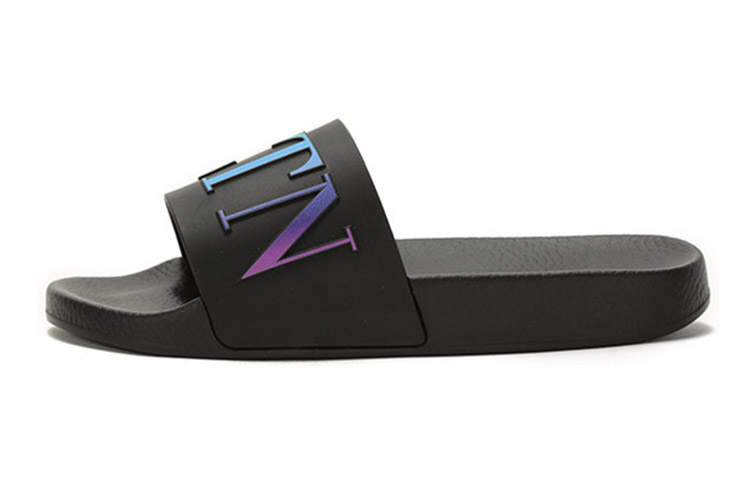 Valentino VLTN Logo Embossed Slip-On Sandals