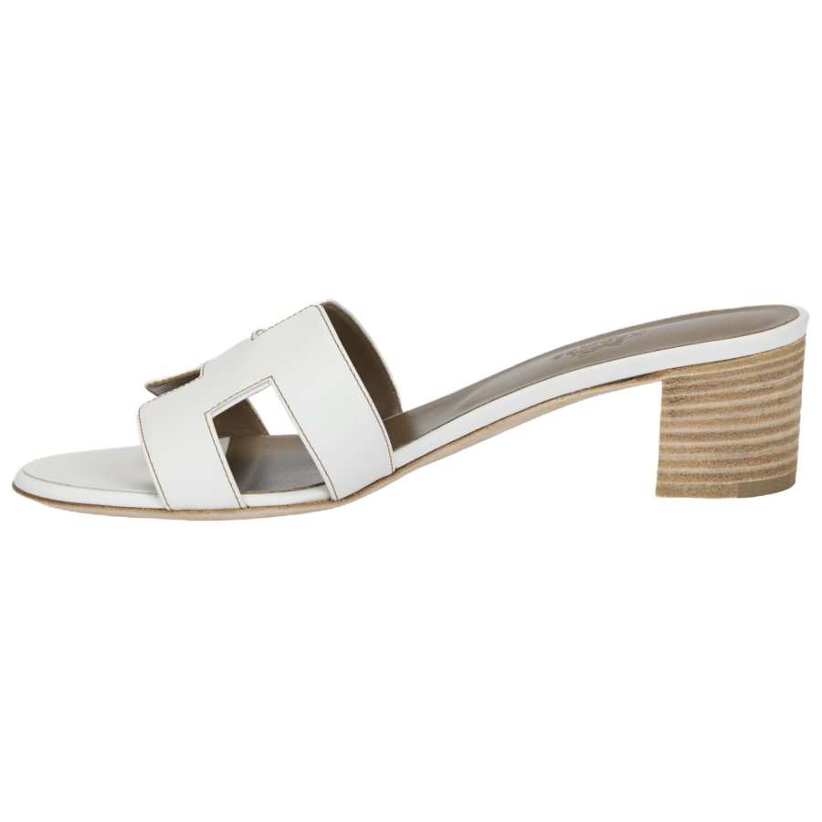 HERMES HERMES Oasis Slide Slippers Women's White