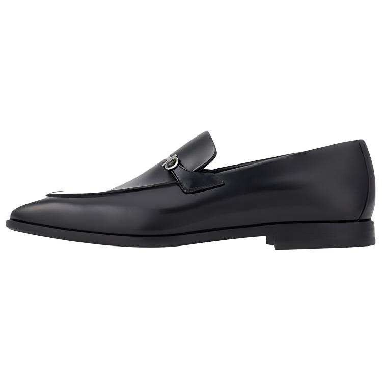 Ferragamo FERRAGAMO Gancini Loafers Men's Black