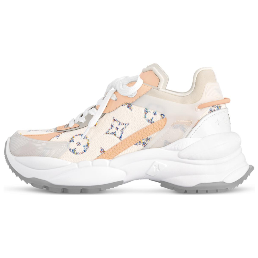 LOUIS VUITTON Run 55 Low top Chunky Sneakers Women's Beige