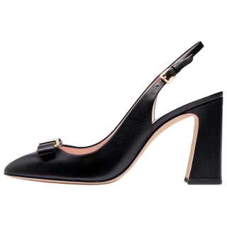 Kate Spade Bowdie Leather High Heels 9cm Women's Black
