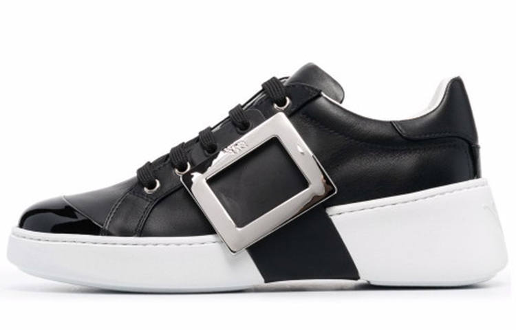 Roger Vivier Low top Stylish Skateboarding Shoes Women's Black