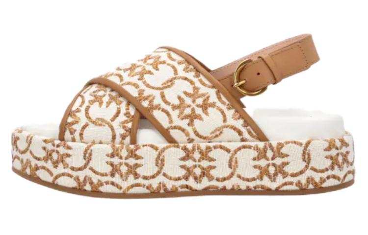 PINKO PINKO Flores Embroidered-Love Birds Sandals