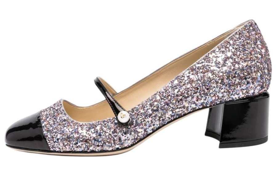 Jimmy Choo Elisa 45mm Glitter-detail Pumps