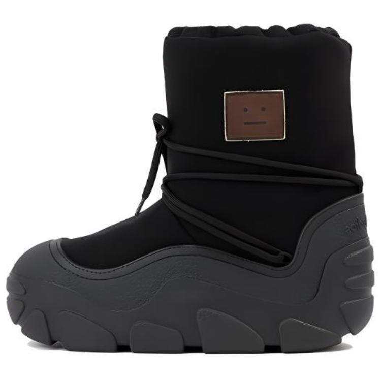 Acne Studios Acne Studios Fabric Ankle Boots 2cm Men's Black
