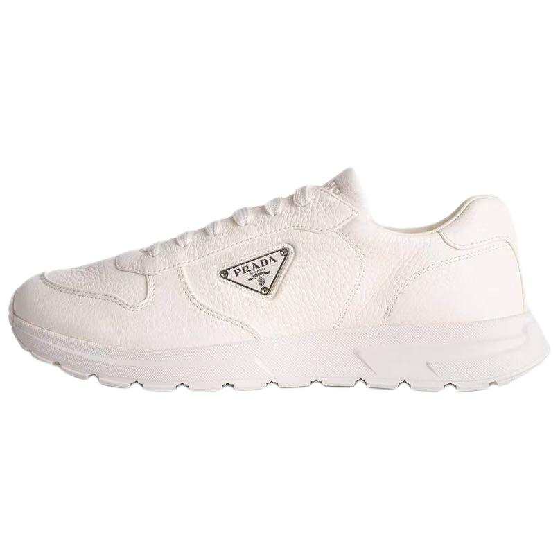 PRADA PRADA Prax 2.0 Leather Low top Casual Shoes 2.5cm Men's White