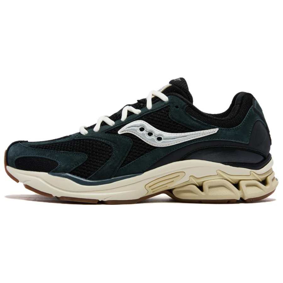 Saucony GRID FUSION Breathable Casual Running Shoes Unisex Black