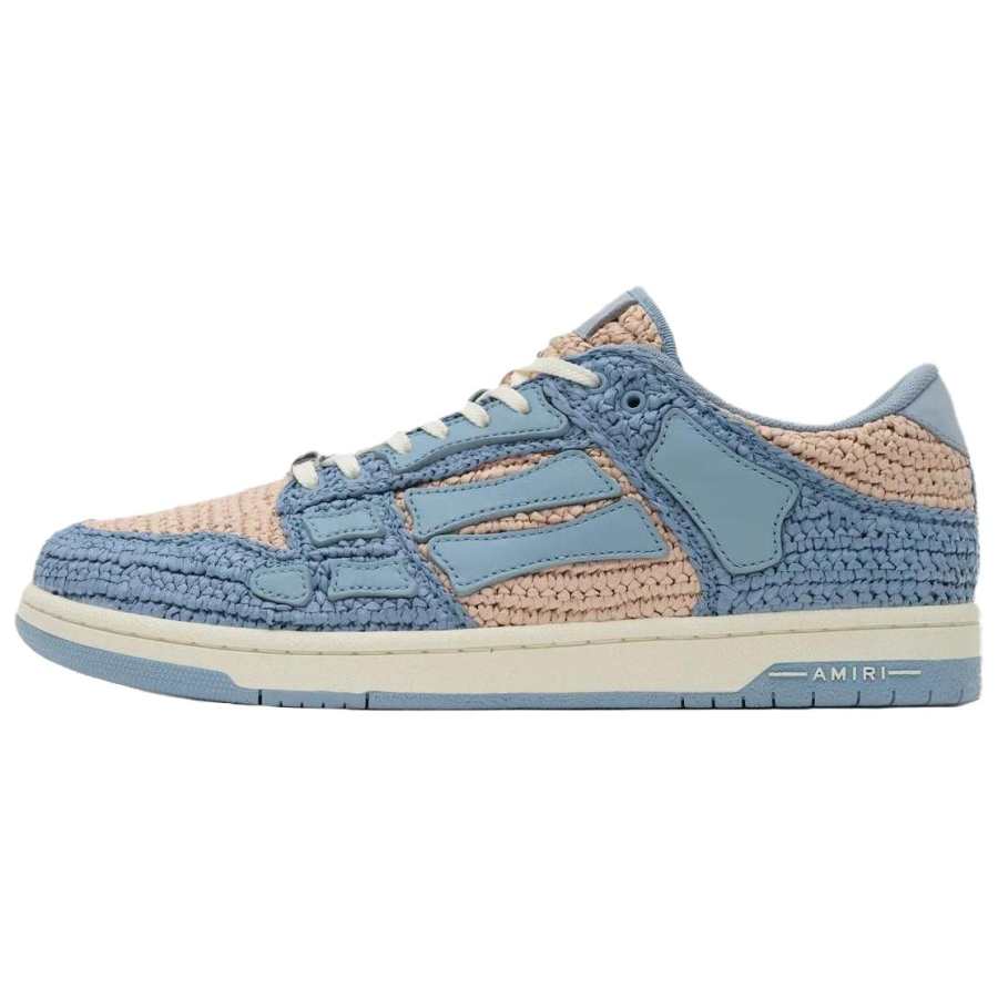 AMIRI AMIRI Skel Woven-raffia Sneakers