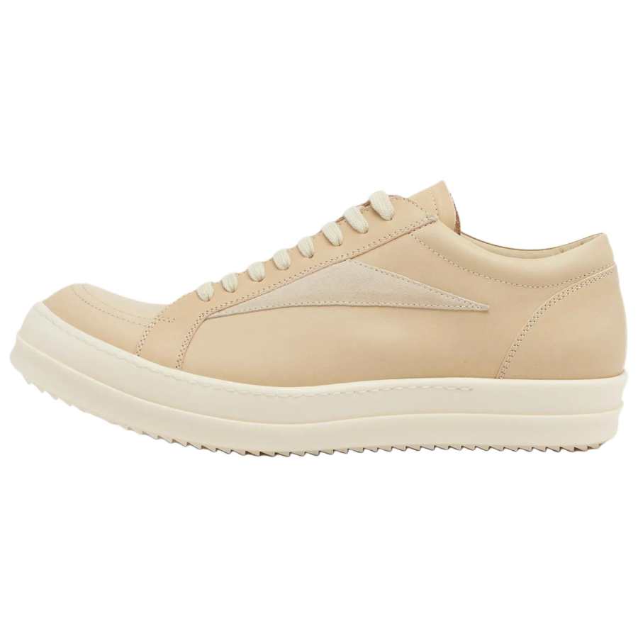 RICK OWENS RICK OWENS/RO Hollywood Leather Low top Skateboard Shoes Men's Umber