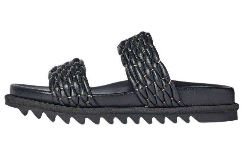 DRIES VAN NOTEN DRIES VAN NOTEN Woven Leather Slides