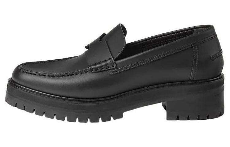 HERMES HERMES Ivy Loafers Women's Black