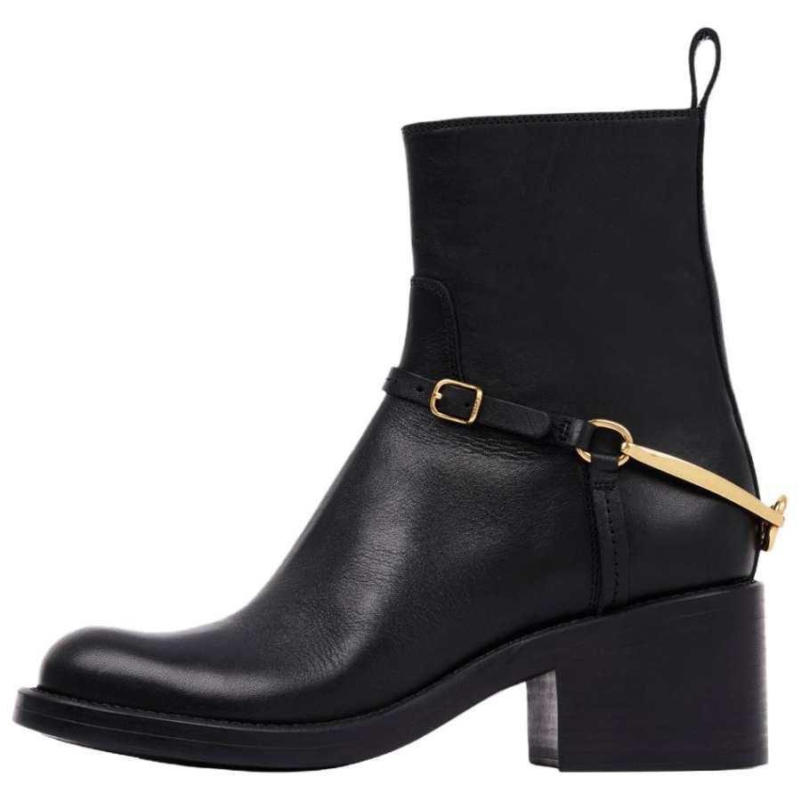 Chloé Chloe Dakota Ankle Boots 6CM Women's Black