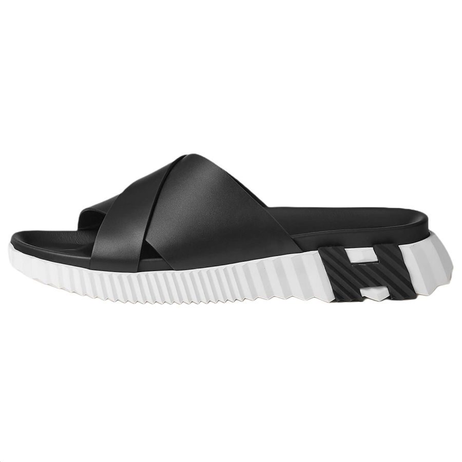 HERMES HERMES Infra Slide Slippers Men's Black