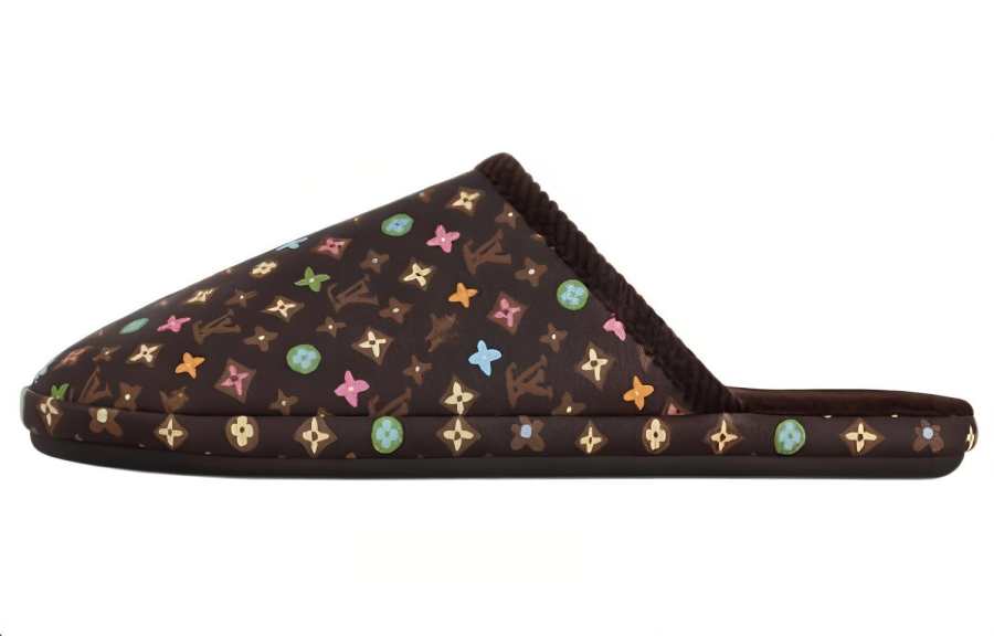 LOUIS VUITTON LOUIS VUITTON Closed Toe Slippers Unisex Black