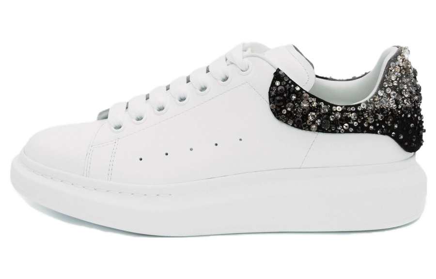 Alexander McQueen Oversized Cow Leather Sports Low top Stylish Skateboarding Shoes Men's White