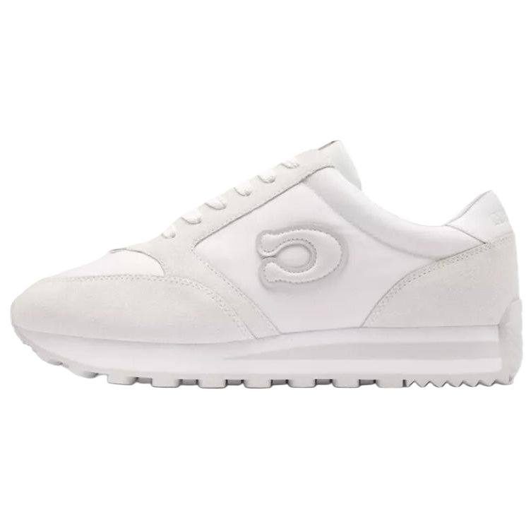 COACH COACH Suede Low top Casual Shoes Men's White