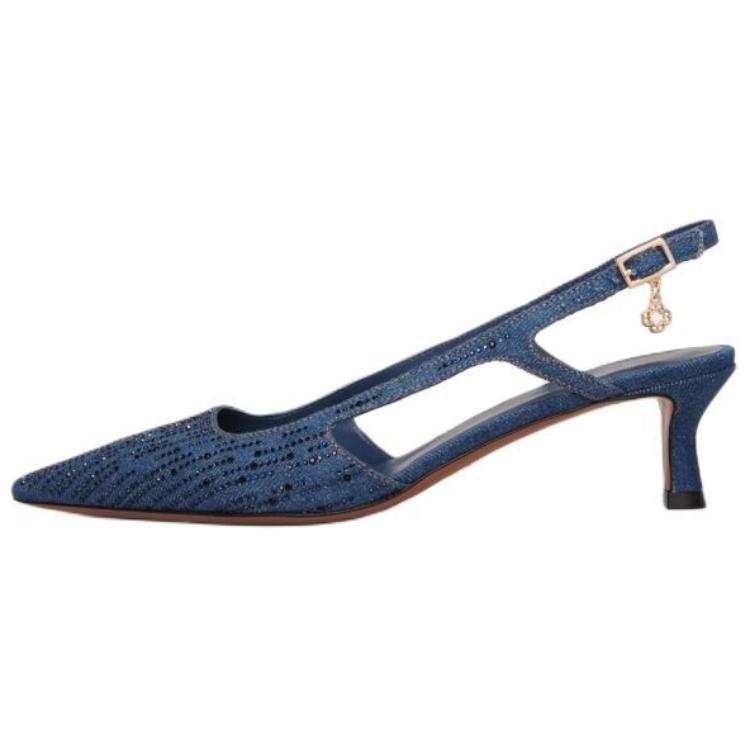 Maje Fabric Slim Heel High Heels Women's Blue