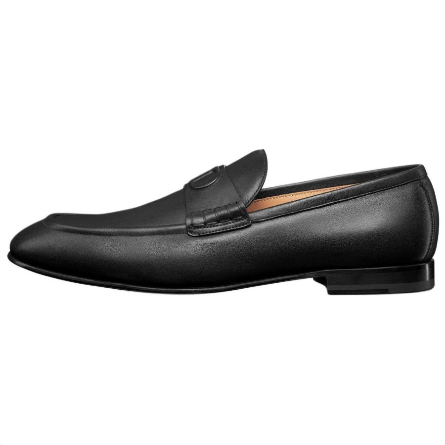 DIOR DIOR Timeless Fle Cow Leather Loafers Men's Black