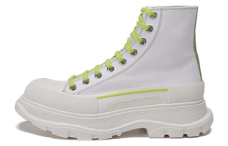 Alexander McQueen Alexander McQueen Tread Slick Ankle Boots Men's White