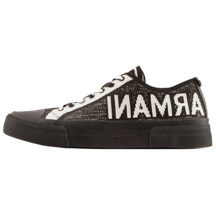 EMPORIO ARMANI Low top Stylish Skateboarding Shoes Men's Black