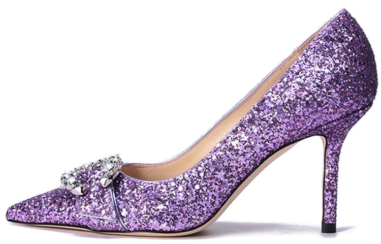 Jimmy Choo Saresa High Heels 8.5cm Women's Purple