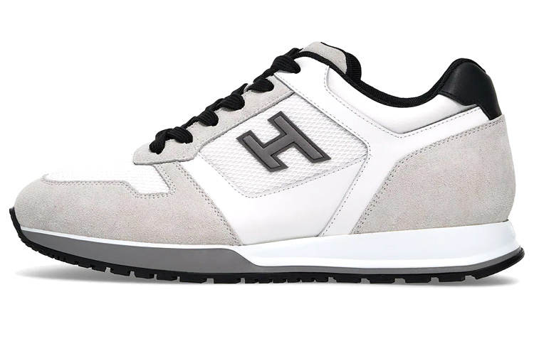 HOGAN H321 Abrasion Resistant Low top Casual Shoes Men's White Gray