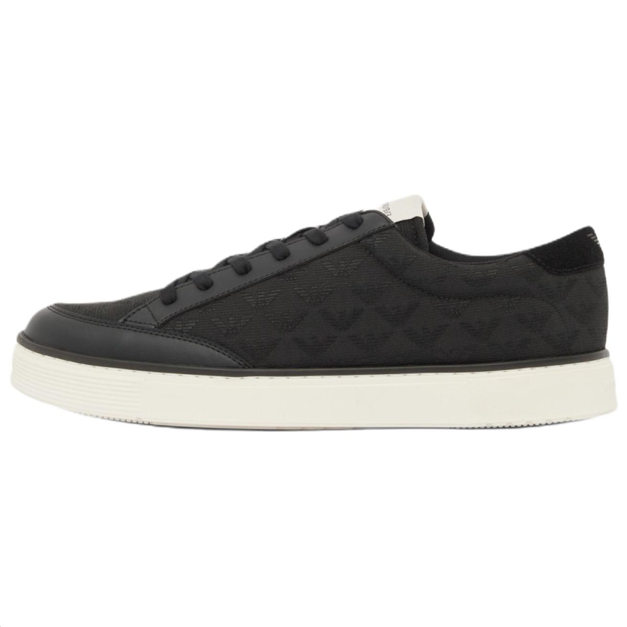 EMPORIO ARMANI Low top Skateboard Shoes Men's Black