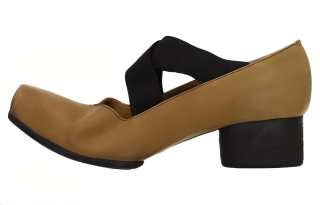 UMA WANG Leather Chunky Heel High Heels Women's Umber
