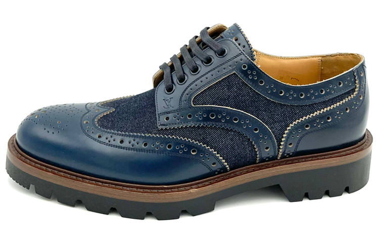 LOUIS VUITTON Casual Shoes Men's Marine Blue